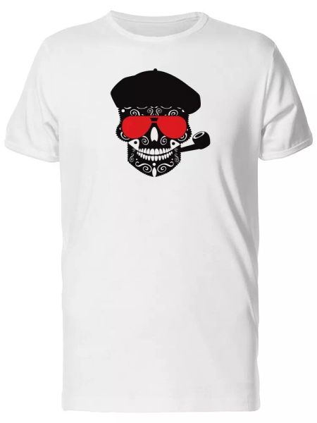 

cool grunge classy tribal skull men's tee -image by shutterstock, White;black