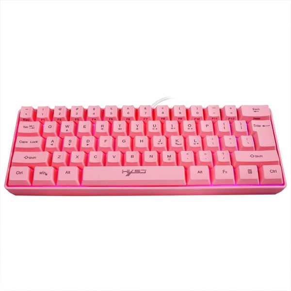 

keyboards gift computer home anti ghosting office wired ergonomic rgb backlight 61 keys illuminated for lapmultimedia gaming keyboard