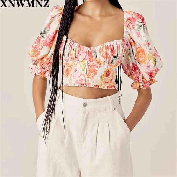 

forlove holiday vacation women peony print stretch linen 210520, White