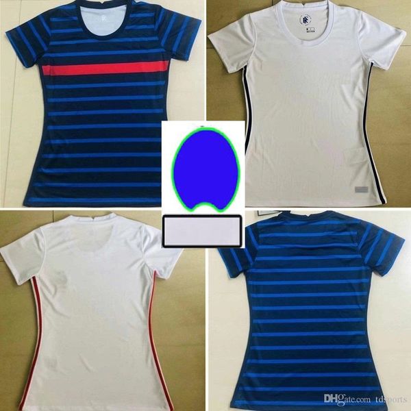 

20 21 france soccer jersey 2 stars women mbappe pogba griezmann giroud kante world home away football shirt camiseta de futbol, Black;yellow