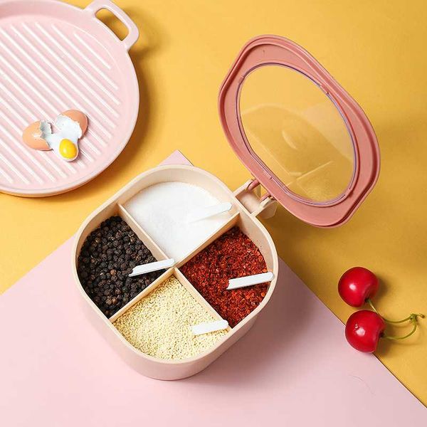 

storage bottles & jars nordic style kitchen spices container condiment box plastic seasoning jar pepper