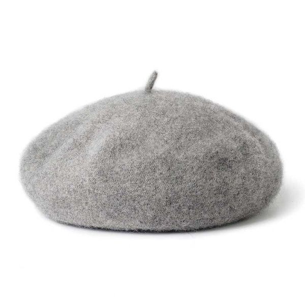 

berets 2021 women elegant beret winter warm female british style lady painter bonnet hats solid color wholesale red, Blue;gray