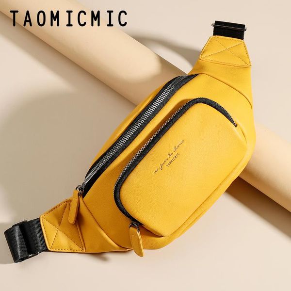 

designer brand waist bag 2021 men and women outdoor sports casual pu leather chest crossbody zip belt bags
