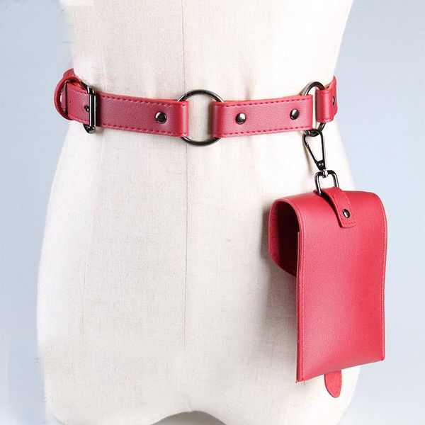 

waist bags ladies all-match leather belt bag small purse