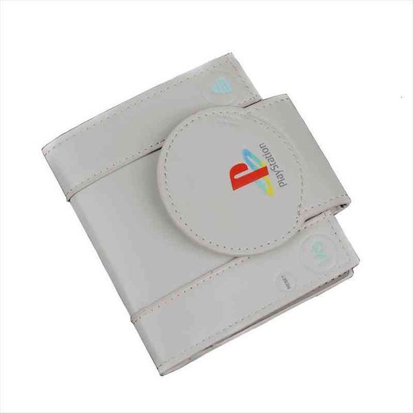 

playstation wallet game cartoon anime purse with zipper coin pocket card holder for kids men women carteira leather wallets, Red;black