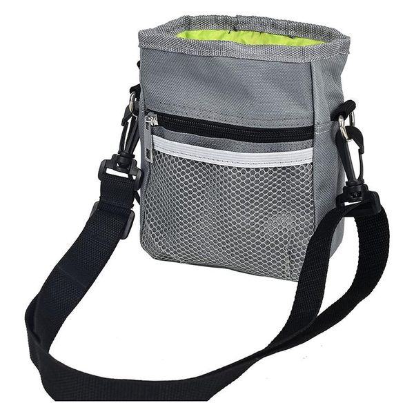 

dog car seat covers training bag can easily carry toys and kibbles food for rewarding walking tranin has a built in poop dispenser gray