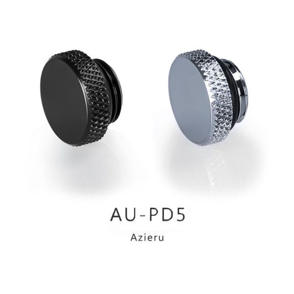 

azieru au-pd5 silver/black g1/4' plug screw water cooling fans & coolings