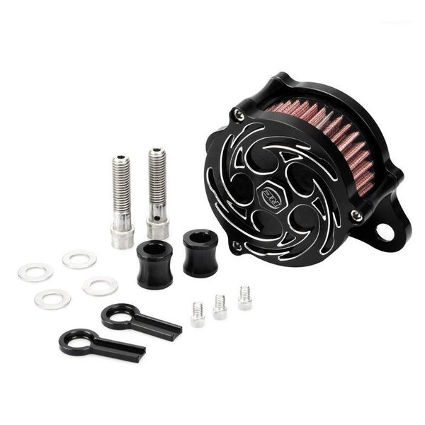 

novel-black cnc air cleaner intake filter for sportster iron xl 883/1200 custom 04-151