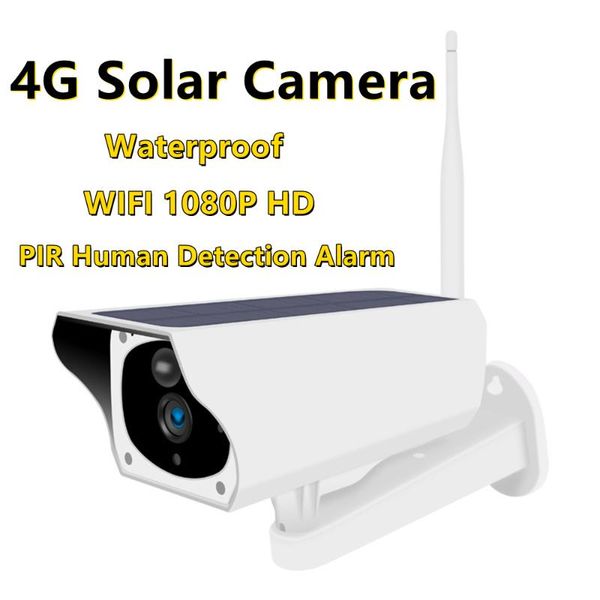 cameras 4g solar camera wifi 1080p hd dual audio voice pir human detection alarm monitoring waterproof ip outdoor