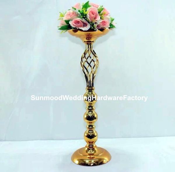 

tall metal gold/mental vase modern decor wedding trumpet party decoration