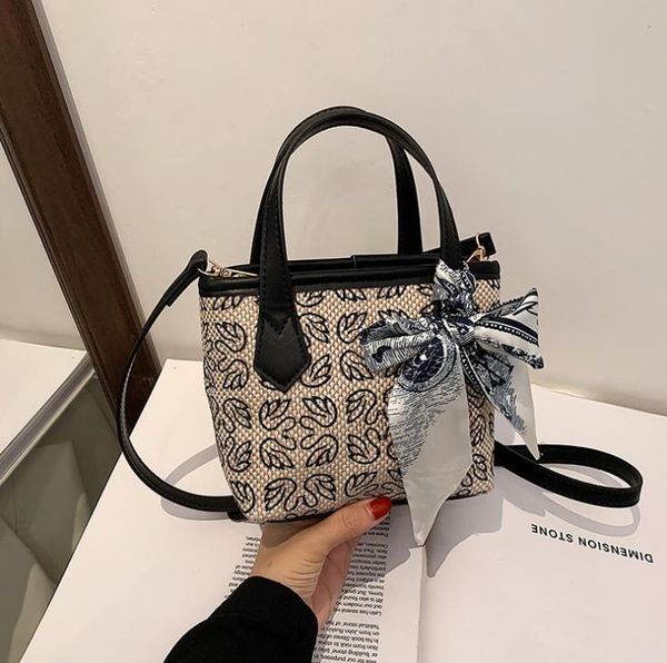

evening bags printed autumn women fashion handbag shoulder messenger bucket bag