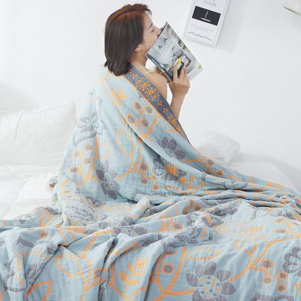 

blankets four-layer gauze cotton towel quilt four seasons single double nap blanket children air conditioning summer cool