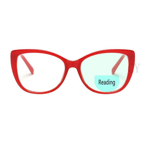

sunglasses bifocal reading glasses, fashionable cat-eye progressive multi-focus anti-blue computer reader fml, White;black