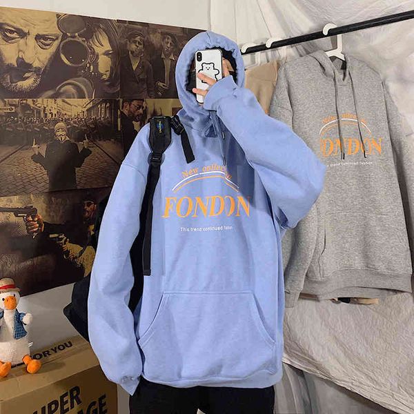 

men's hoodies & sweatshirts male hooded sweatshirt, long sleeve, print of letters, element autumn and winter y6z9, Black