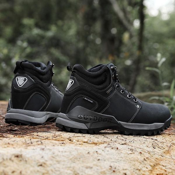 

boots highzapatillas sneaker casual footwear winter 2021 shoe hombre leather high mens invierno man zapatos men, Black