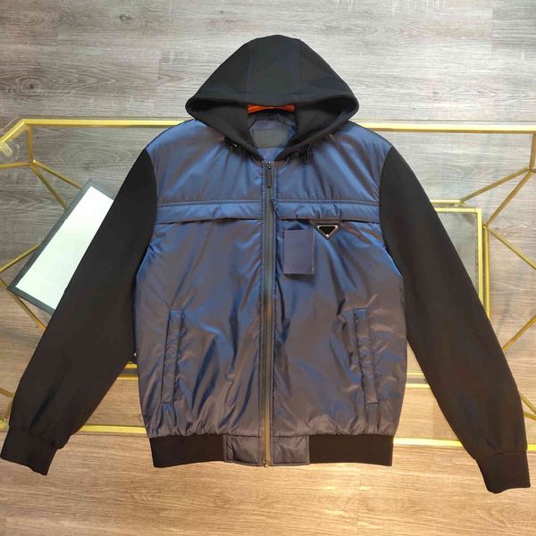 

2021 winter down coats men jacket street designer hoodies windproof warm perfect details removable nylon tech gore fabric design, Black