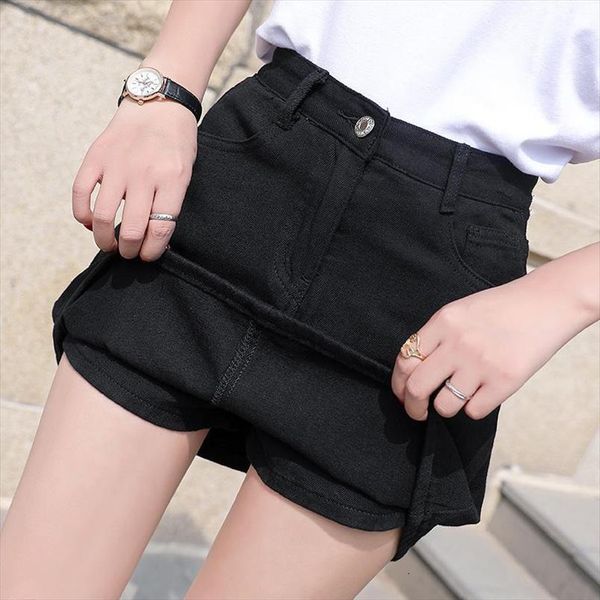 

summer denim a line black women skirts high waist bag mujer faldas saias mulher