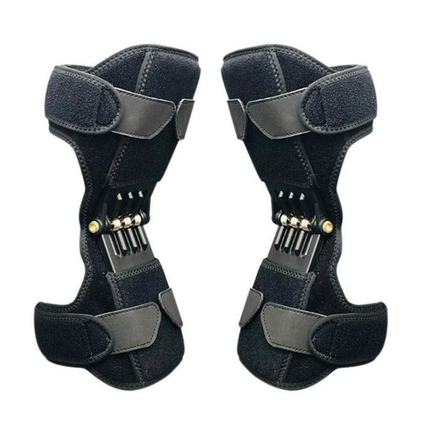 

elbow & knee pads 1 pair joint support pad breathable non-slip lift pain relief for power spring force stabilizer sports, Black;gray