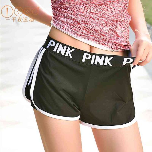 

one thousand new sports running yoga breathable fitness casual shorts women's pants, Black