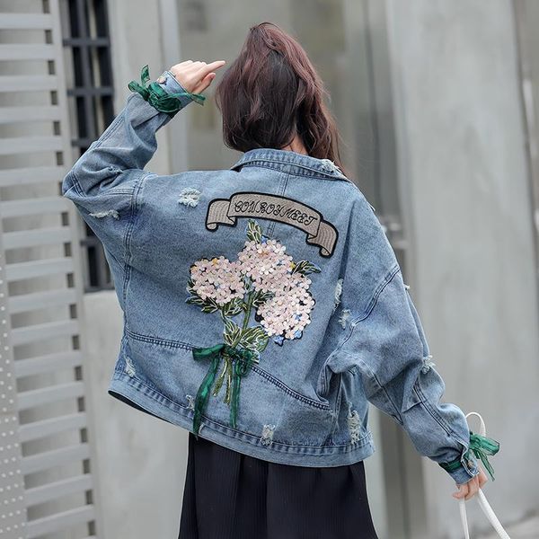 

women's jackets spring jean jacket women clothes 2021 streetwear short coat female coats and denim chaqueta mujer 66769, Black;brown