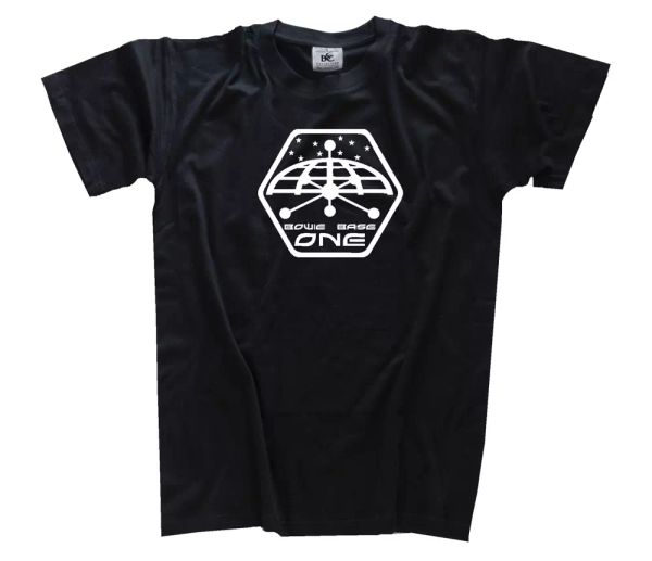 

famous movie-bowie base one t-shirt s-3xl, White;black