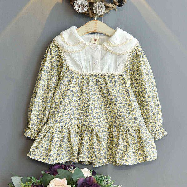 

kids girls grid dresses for girls princess dresses spring autumn baby kids girl dress long sleeve dress 2-6years old g1215, Red;yellow