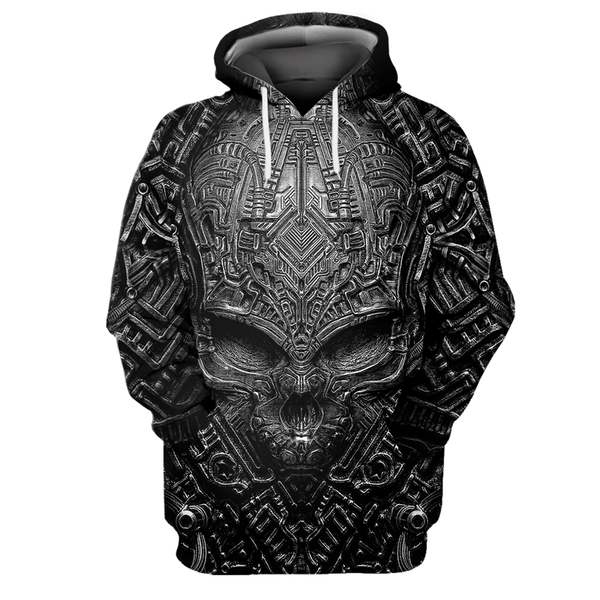

arrival men hoodies 3d digital full printing fashion alien hooded pullovers long sleeve hip hop sweatshirts men's &, Black