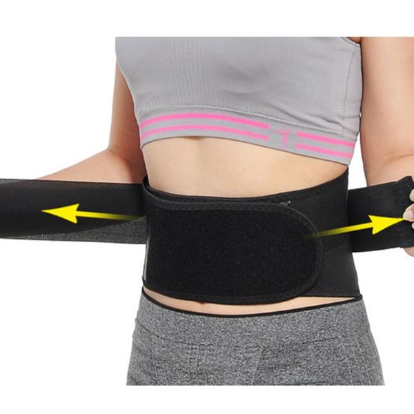 

lumbar support adjustable belt tourmaline self-heating therapy back waist brace belts thermal protection double banded, Black;gray