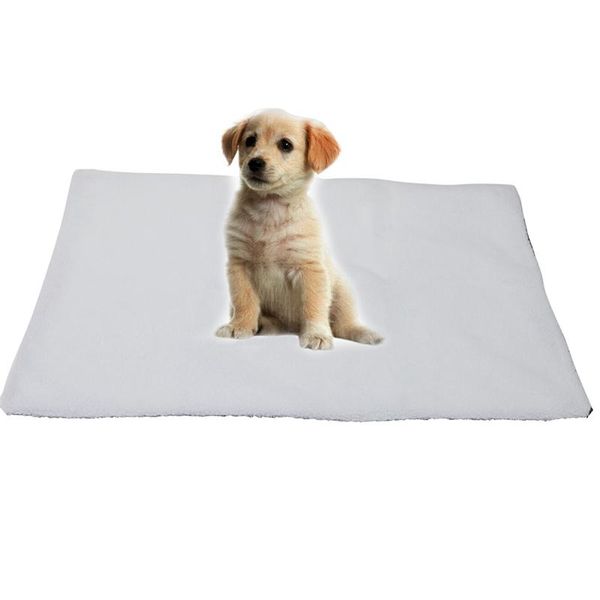 

kennels & pens pet dog self-heating blanket winter cat warm sleep mattress small medium coral cashmere sleeping mat supplies