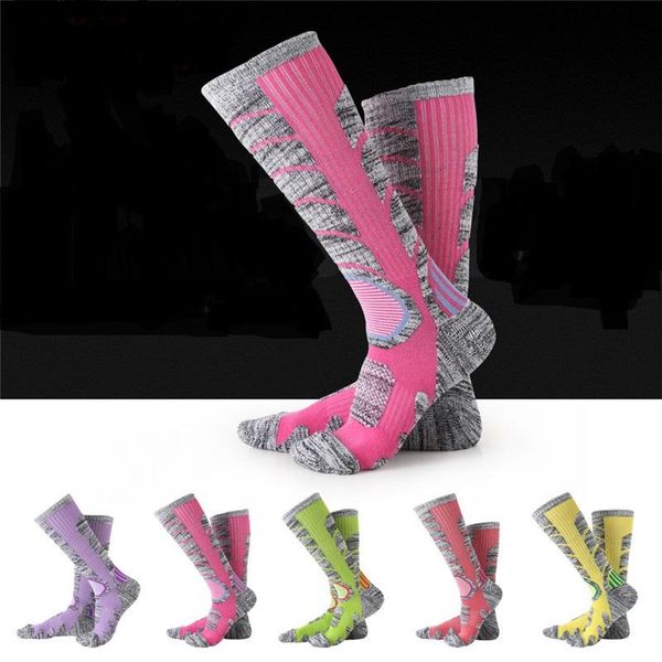 

winter mountaineering hiking socks long tube ski thickened 1 pair sports, Black