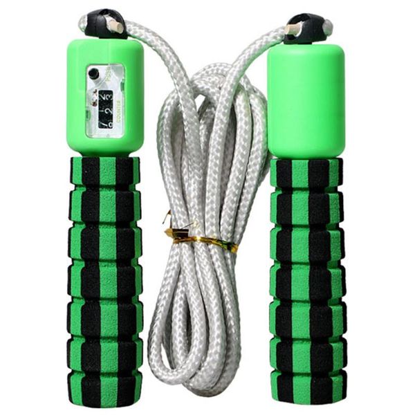 

training professional lose weight anti slip sponge handle jump wire electronic counting skip rope sports fitness kids adults ropes