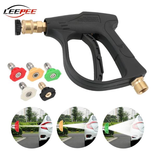 

car high pressure water gun cleaner washer soap foam spray sprayer nozzles quick release auto accessories 14mm m22 socket 1/4" & snow l