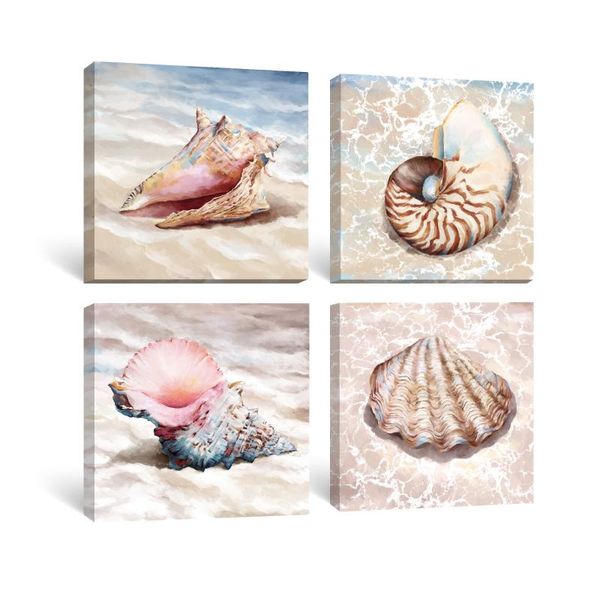 

paintings beach ocean shell wall art canvas painting poster pictures prints natural bedroom bathroom modern office home room decor
