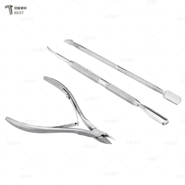 

three steel piece stainless scissors multifunctional dead skin pushing suit