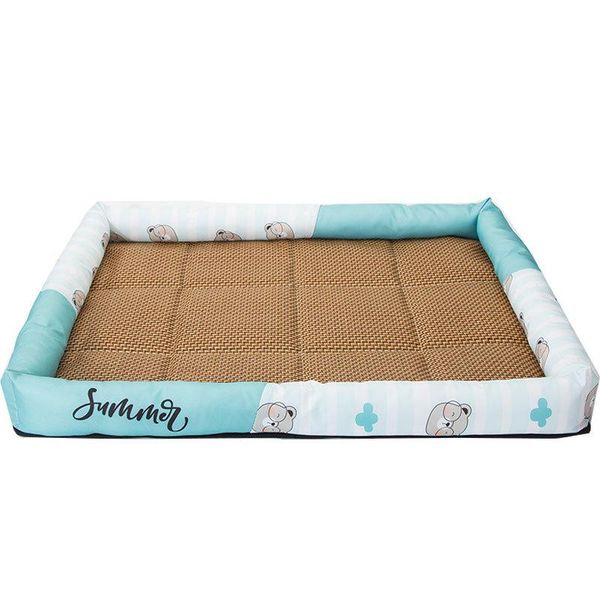 

kennels & pens dog bed mat summer cooling all season use pet sleep mats cushion for puppy cats small medium beds