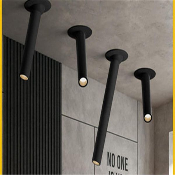 

ceiling lights industrial style creative led track lamp modern corridor living room porch clothing store concealed spot light metal
