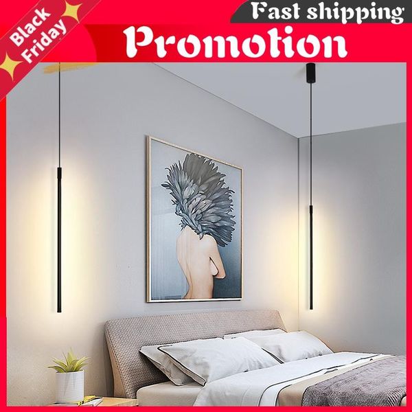 

modern led pendant lights loft remote control dimming lamp bedroom living room indoor decor kitchen fixtures lighting lamps