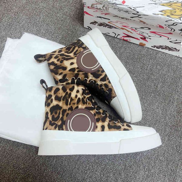 

dress shoes [with box] luxury high-leopard print casual shoes fashion men's shoess designer ladies lace-up platform oversized, Black