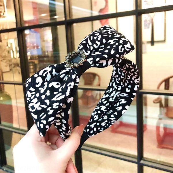 

9og net red fashion accessories korean butterfly version ins versatile rband leopard pattern bowknot pearl hair clips drill barrettes band, Golden;silver