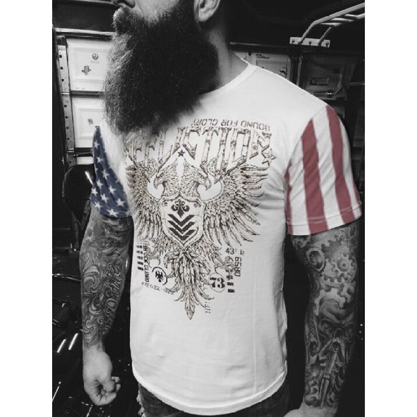 

bird original 3d printed t-shirt unique fashion, beautiful, breathable and comfortable daily party travel visual impact gothic style men&#03, White;black