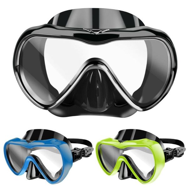 

diving masks mask goggles wide vision watersports equipment anti-fog one-piece lens underwater swimming accessories