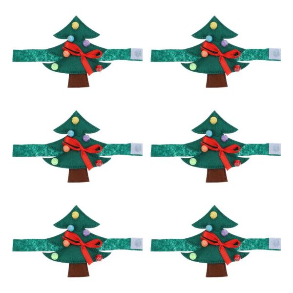 

napkin rings 6pcs classic xmas elements ring adorable tree shape buckle