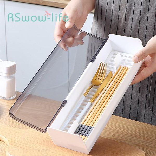 

storage bottles & jars dustproof box with lid kitchen tableware drain container plastic small containers lids