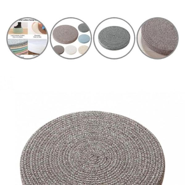 

cushion/decorative pillow fine workmanship durable linen rope stitching floor sitting cushion wear resistant for sofa