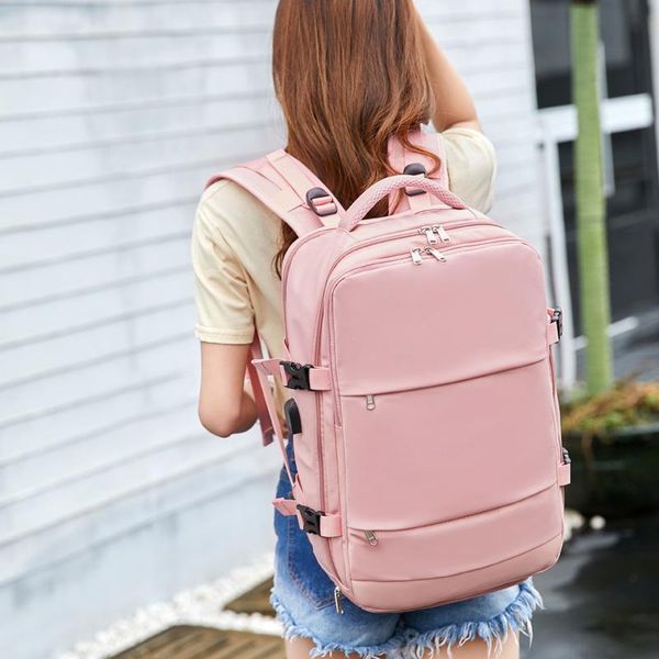 

backpack female baohua 2021 nylon travel portable large capacity leisure a undertakes