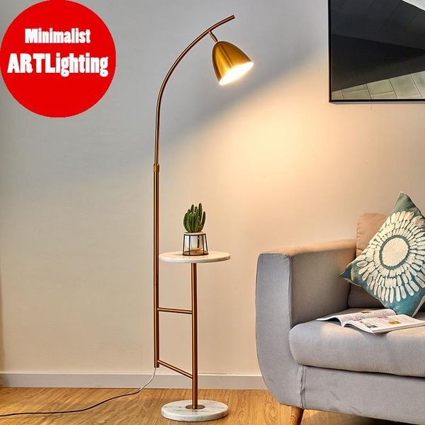 

floor lamps nordic modern led corner lamp standing with round table art deco living room sofa el bedroom bedside lights