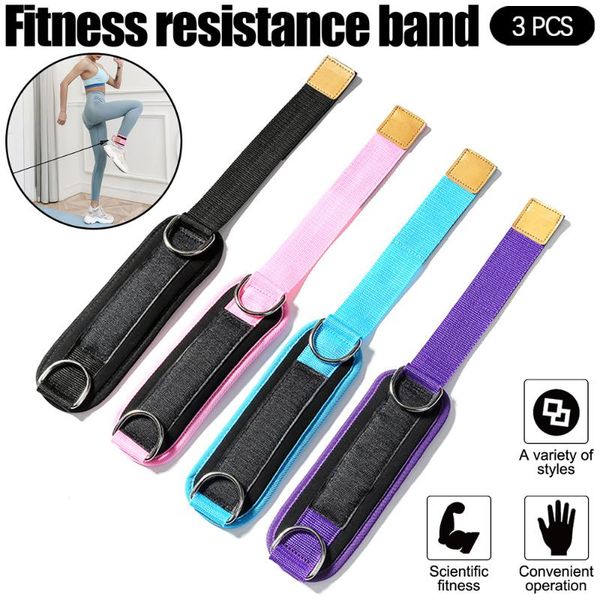 

resistance bands ankle straps set leg fitness non-slip band for buhip thigh lifting exercise pull rope