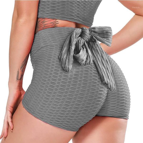 

women's shorts skinny bow knot solid women summer mid push up cycling femme yo-ga bottoms casual clothing 2021 mallas cortas, White;black