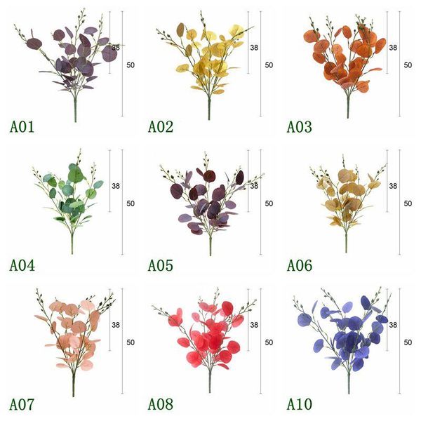 

decorative flowers & wreaths multicolour eucalyptus handle artificial plants green grass flower plant wedding home decoration table decors d
