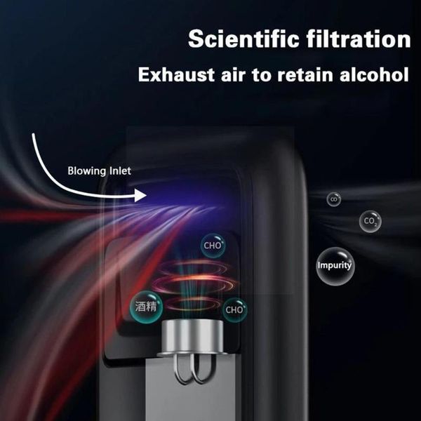 

alcoholism test portable non-contact alcohol breath tester with rechargeable high breathalyzer digital screen analyzer accuracy usb dis h2b5